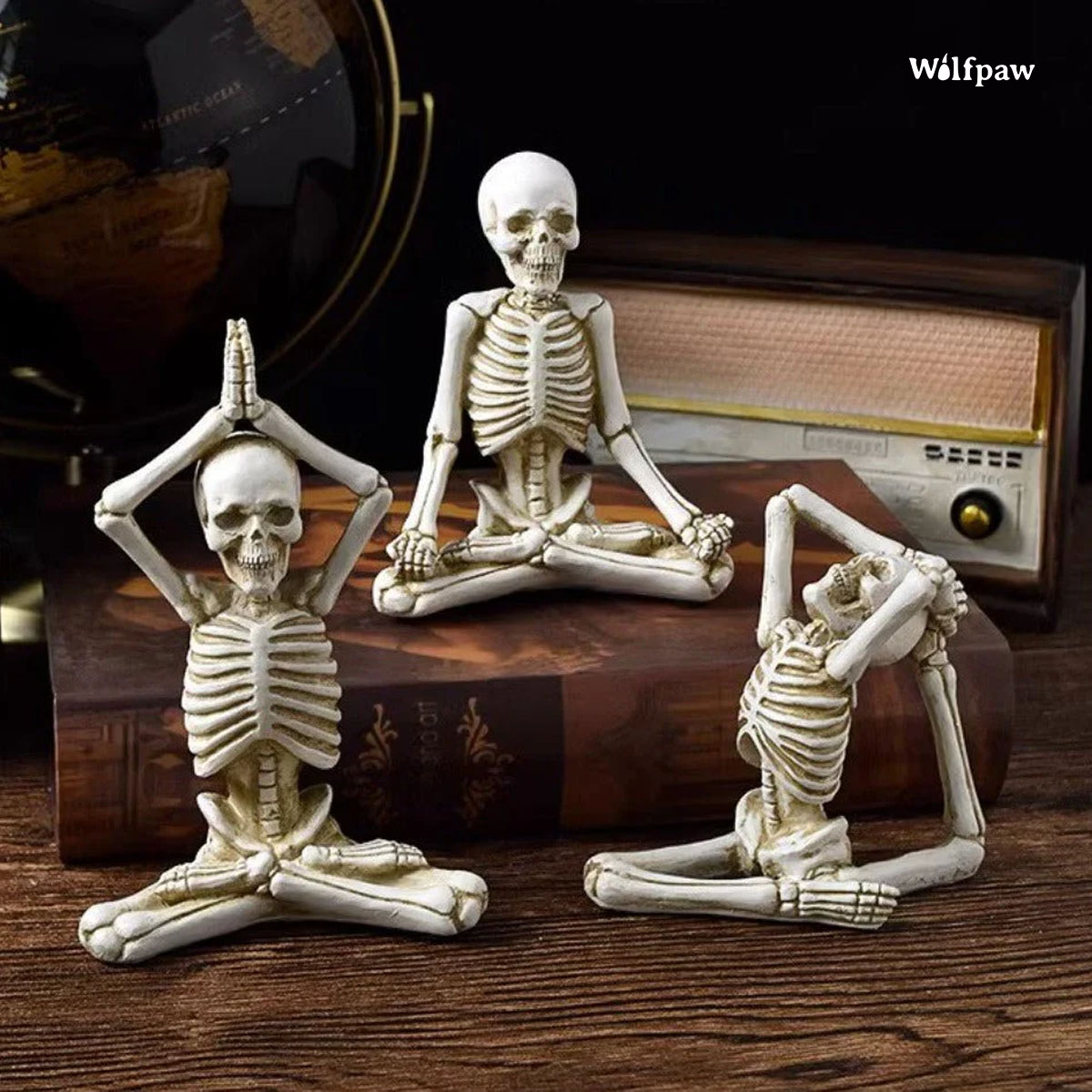 Halloween Skeleton Yoga Pose Decor